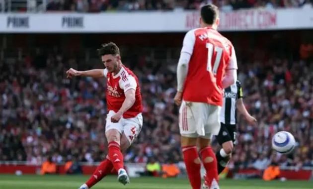 Arsenal vượt qua Newcastle với chiến thắng 1-0 nhờ màn trình diễn chói sáng của Declan Rice